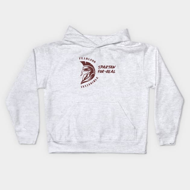 Spartans For real Kids Hoodie by Whatastory